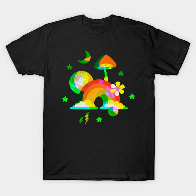 Trippy Dippy Mushroom T-Shirt by TJWDraws